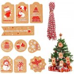 Vánoční jmenovky na dárky - 100 ks – Zboží Mobilmania