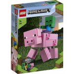 LEGO® Minecraft® 21157 Velká figurka Prase s malou zombie – Hledejceny.cz