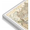 Nástěnné mapy National Geographic Asie - nástěnná mapa Executive 85 x 97 cm Varianta: magnetická mapa, Provedení: stříbrný rám