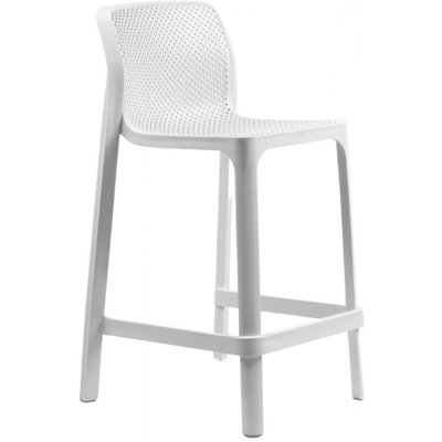 Nardi Net 65 cm Bílá plastová zahradní barová židle – Hledejceny.cz
