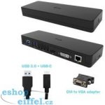 i-Tec USB 3.0 / USB-C Dual Display Docking Station HDMI DVI + VGA CAHDMIDVIDOCKPRO – Zboží Mobilmania