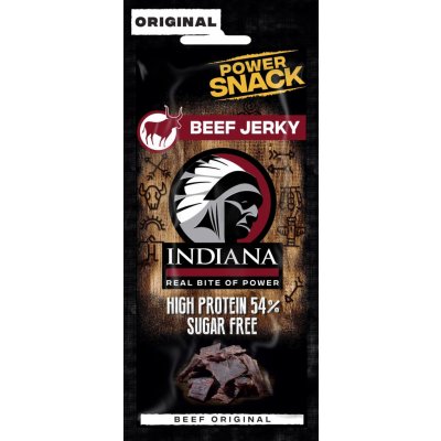 INDIANA Jerky hovězí Power Snack Original 12 g – Zbozi.Blesk.cz