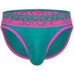 Sukrew Green-Pink Brief pánské slipy zeleno-růžové – Hledejceny.cz