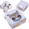 Dřevěná hračka Aga puzzle bloky obrázky zvířat ZA4114