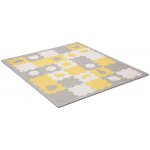 Kinderkraft Luno Shapes Pěnové Puzzle s Tvary Yellow 15 ks 185 x 165 cm – Zboží Mobilmania