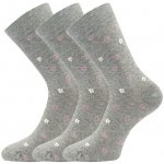 Lonka ponožky Flowrana 3 pár šedá melé – Hledejceny.cz