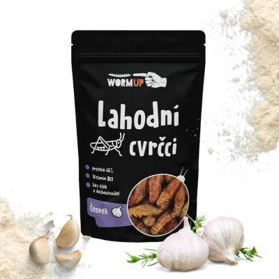 WormUP Lahodní Cvrčci Česnek 20 g – Zboží Dáma