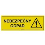 NEBEZPEČNÝ ODPAD, Samolepka 290x100 mm – Zbozi.Blesk.cz