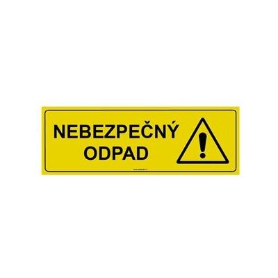 NEBEZPEČNÝ ODPAD, Samolepka 290x100 mm – Zbozi.Blesk.cz