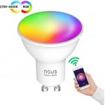 NOUS P8, smart žárovka GU10 230V, WiFi, bodovka, 350lm, vícebarevná RGB, kompatibilní s Tuya 448019 – Zboží Dáma