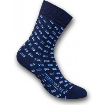 Ponožky se vzorem Vlnky modré
