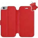 Pouzdro Mobiwear Luxusní flip Apple iPhone 6 / iPhone 6s kožené Červené – Zboží Mobilmania