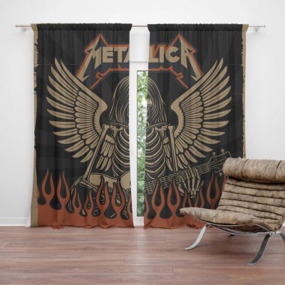 Sablio Závěs METALLICA Padlý anděl: 2ks 140x250cm – Hledejceny.cz