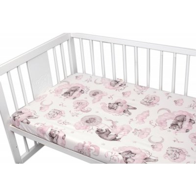 Baby Nellys 6-dílná sada Zvířátka na mráčku růžová 120 x 90 cm – Zboží Mobilmania