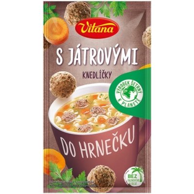 Vitana Do hrnečku Instantní polévka s játrovými knedlíčky 14g – Hledejceny.cz