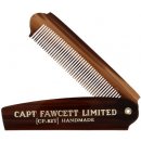 Hřeben a nůžky na vousy Captain Fawcett skládací hřeben na vousy 11 cm