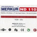 Merkur ND 110 Úhelníky 25 dírek 25ks – Zboží Dáma