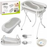 Orsetto Skládací vanička se stojanem a lehátkem šedá – Zboží Dáma