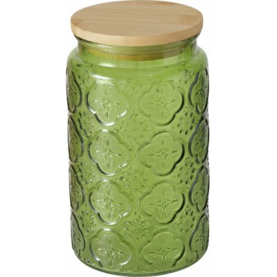 Boltze Dóza s bambusovým víkem Imola skleněná 1000 ml – Zboží Mobilmania