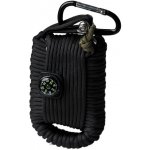 Mil-Tec Sada pro přežití Survival paracord černá – Zboží Dáma