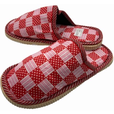 Fashion dámské domácí pantofle 03 červená – Sleviste.cz