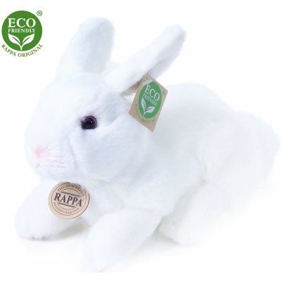 Eco-Friendly králík bílý ležící 23 cm