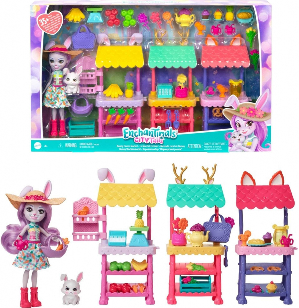 Mattel ENCHANTIMALS City Tails Becker Bunny a Tržnice