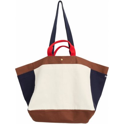 HAY Látková taška Weekend Medium Cream Multi – Zboží Mobilmania