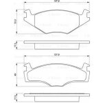 BOSCH Sada brzdových destiček VW 0986461106 – Hledejceny.cz