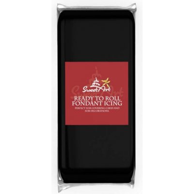 SweetArt Fondán na dort Black vanilkový 1 kg – Hledejceny.cz