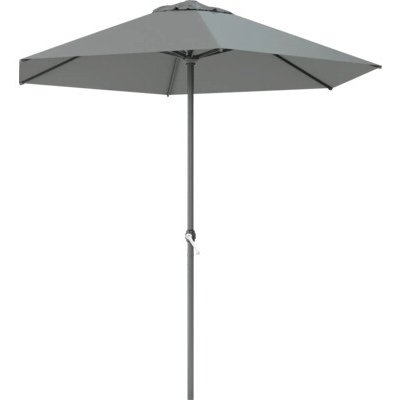 Slunečník se středovou tyčí SOLUNA Nancy 250 cm polyester UV 80 tmavě šedý – Hledejceny.cz