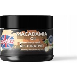 Ronney Macadamia Oil Professional Mask obnovující posilující maska pro suché a oslabené vlasy 300 ml