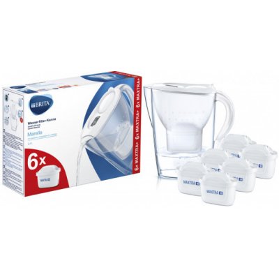 Brita Pack Marella white incl. 6x Maxtra+ – Zboží Mobilmania