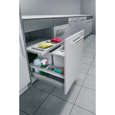 Vestavný odpadkový koš, Hailo AS SEPARATO K 500 18/8/8/D – Sleviste.cz