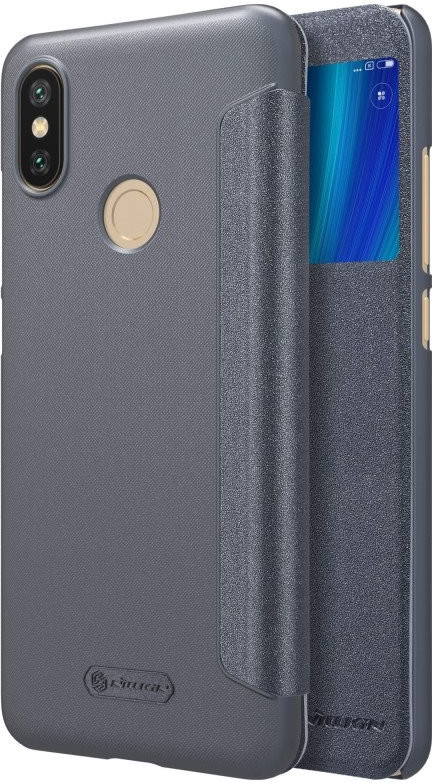 Nillkin Sparkle S-View Pouzdro Black Xiaomi Mi A2