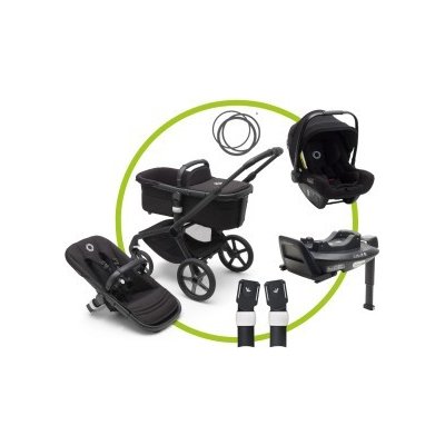 Bugaboo Fox 5 základní set Black/Midnight Black pěnová kola 2023