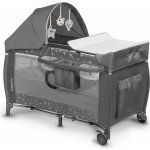 Lionelo Cestovní postýlka Sven Plus Grey Concrete – Zbozi.Blesk.cz