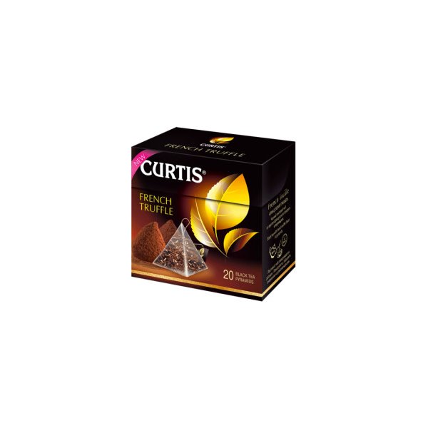 Čaj Curtis černý čaj French Truffle pyramidové sáčky 20 x 1.8 g