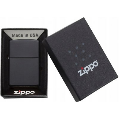 Zippo Mat benzínový te černý Regular Lighter 26092 – Zboží Dáma
