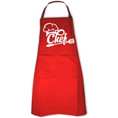 Fajntričko.cz Zástěra Chef Červená – Hledejceny.cz