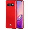 Pouzdro a kryt na mobilní telefon Samsung MERCURY I-JELLY TPU Obal Samsung Galaxy S10 červený 13292