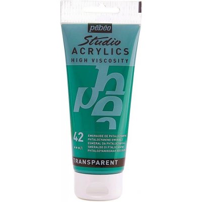 Pébéo Studio Acrylic Akrylová barva 100 ml 042 zeleň phtalocyanová – Hledejceny.cz