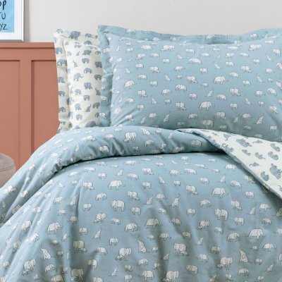 Yataş Bedding Renforcé dětské povlečení Poovey s prostěradlem modré 160 x 220 cm – Zboží Mobilmania