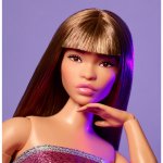 Mattel Barbie Looks brunetka v růžových mini šatech – Zboží Dáma