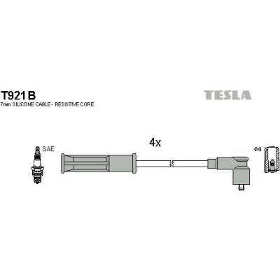 Sada kabelů pro zapalování TESLA T921B – Hledejceny.cz