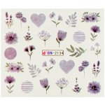 BIO nails Vodolepka BN 2134 srdce a květy – Zboží Mobilmania