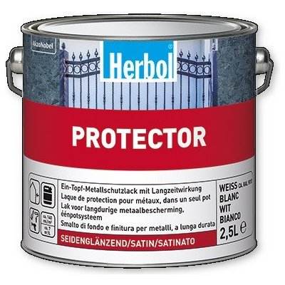 Herbol Protector email na kovové konstrukce tónovaný 2,5 l RAL 8017