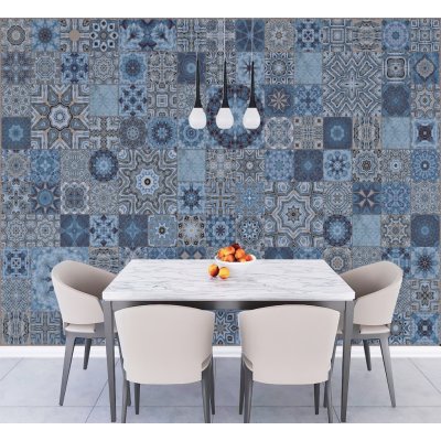 Gario vliesová Fototapeta Orientální modrá mozaika - Andrea Haase rozměry 100 x 70 cm