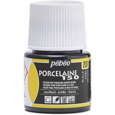 Pébéo Barva na porcelán Porcelaine 150 45 ml 201 Chalkboard Black – Zboží Dáma