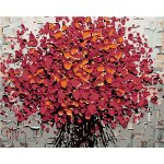 zuty Malování podle čísel Rudé květy 100 x 80 cm vypnuté plátno na rám – Sleviste.cz